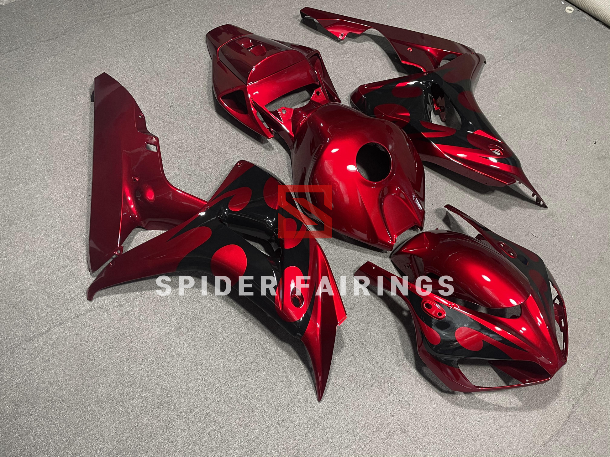 Gloss Dark Red-Honda CBR1000RR 2006-2007