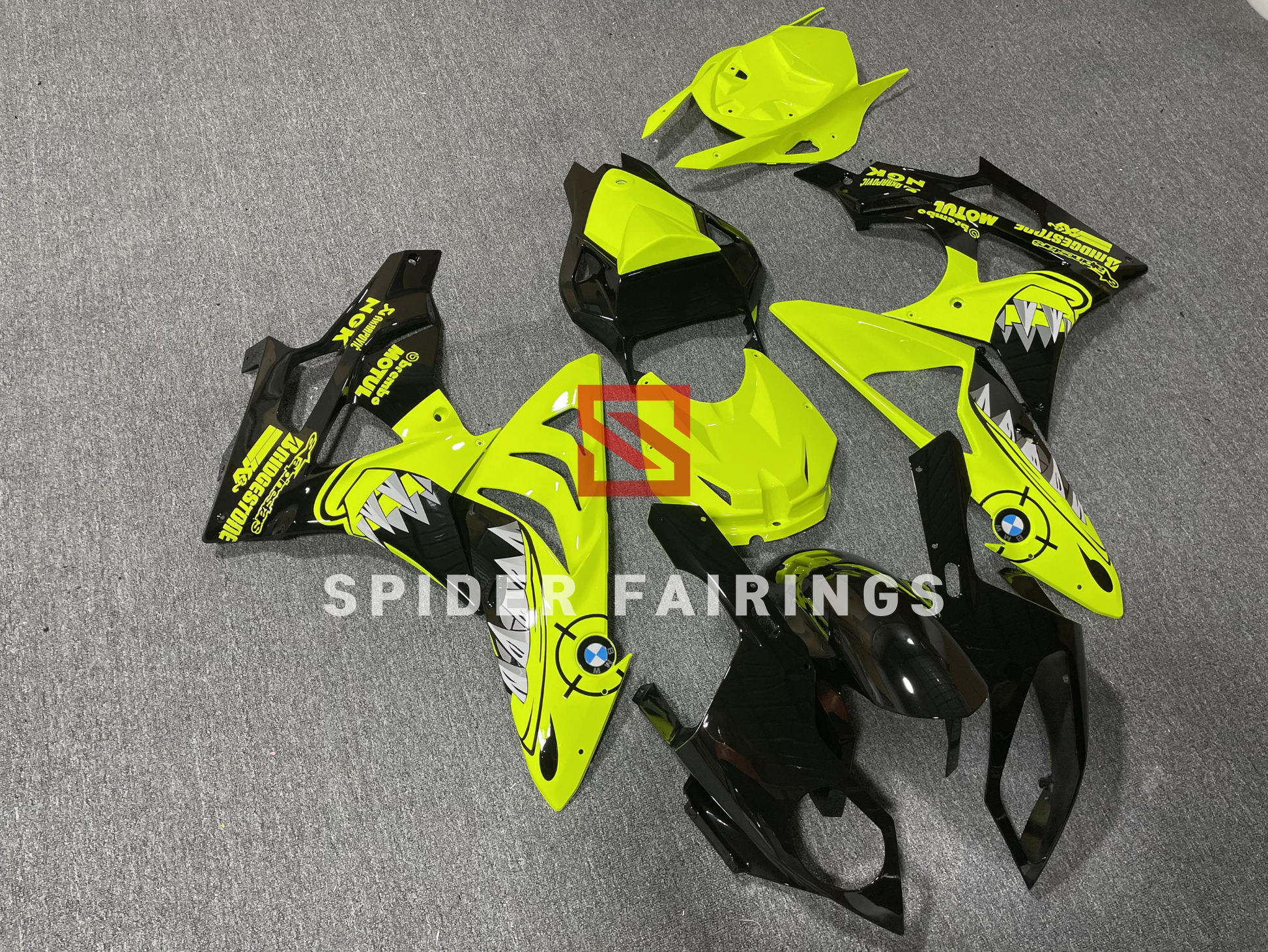 Custom Bright Yellow Shark-BMW S1000RR 2009-2014