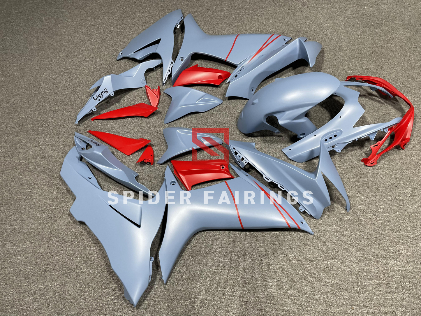 Matte Gray and Red-Suzuki GSXR600-750 2011-2019