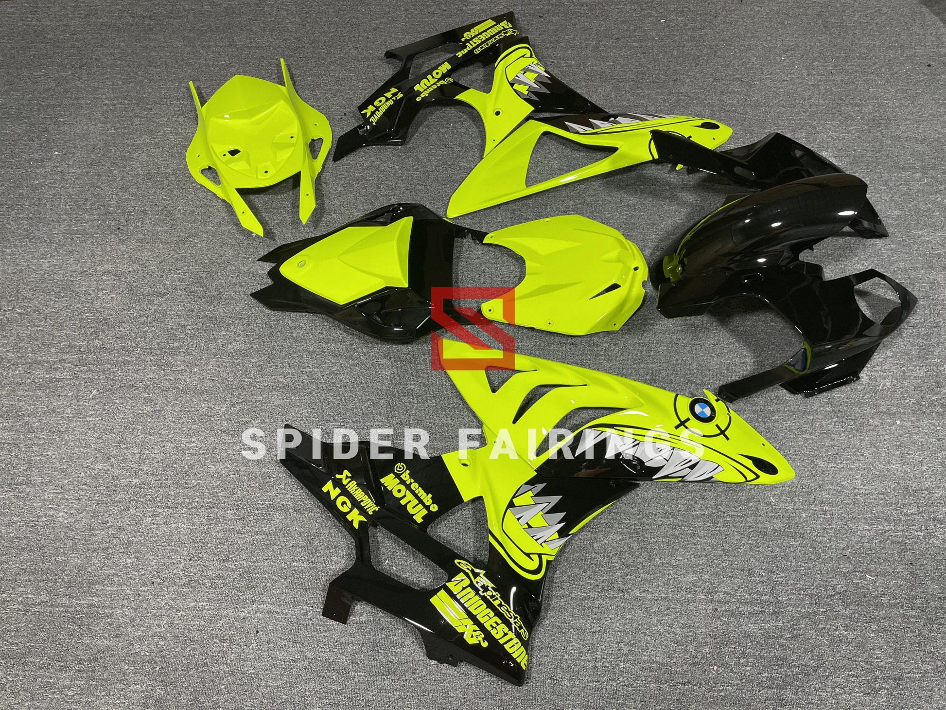 Custom Bright Yellow Shark-BMW S1000RR 2009-2014