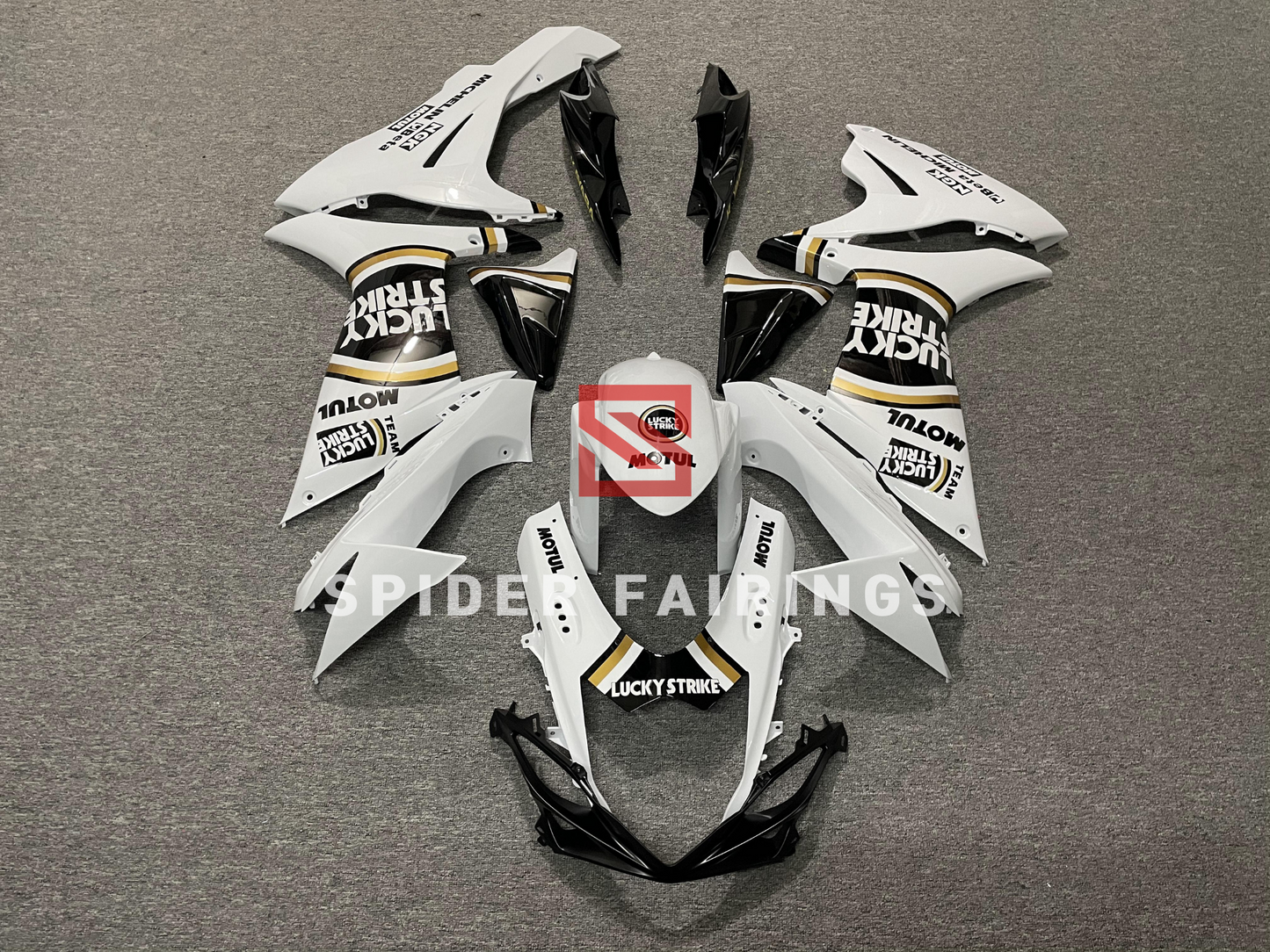 White Lucky Strike Suzuki GSXR600-750 2011-2019