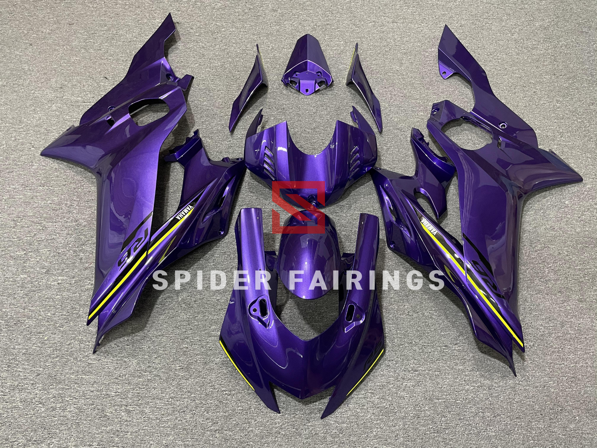 Purple R6 Dark Purple-Yamaha YZF R6 2017-2022 – SpiderFairings