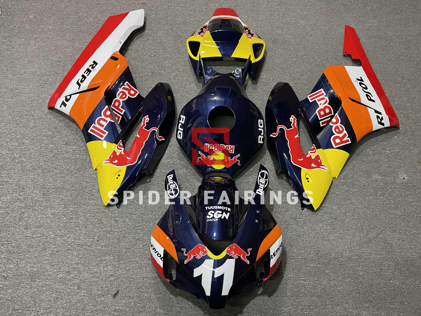 Custom Red Bull "11"-Honda CBR1000RR 2004-2005