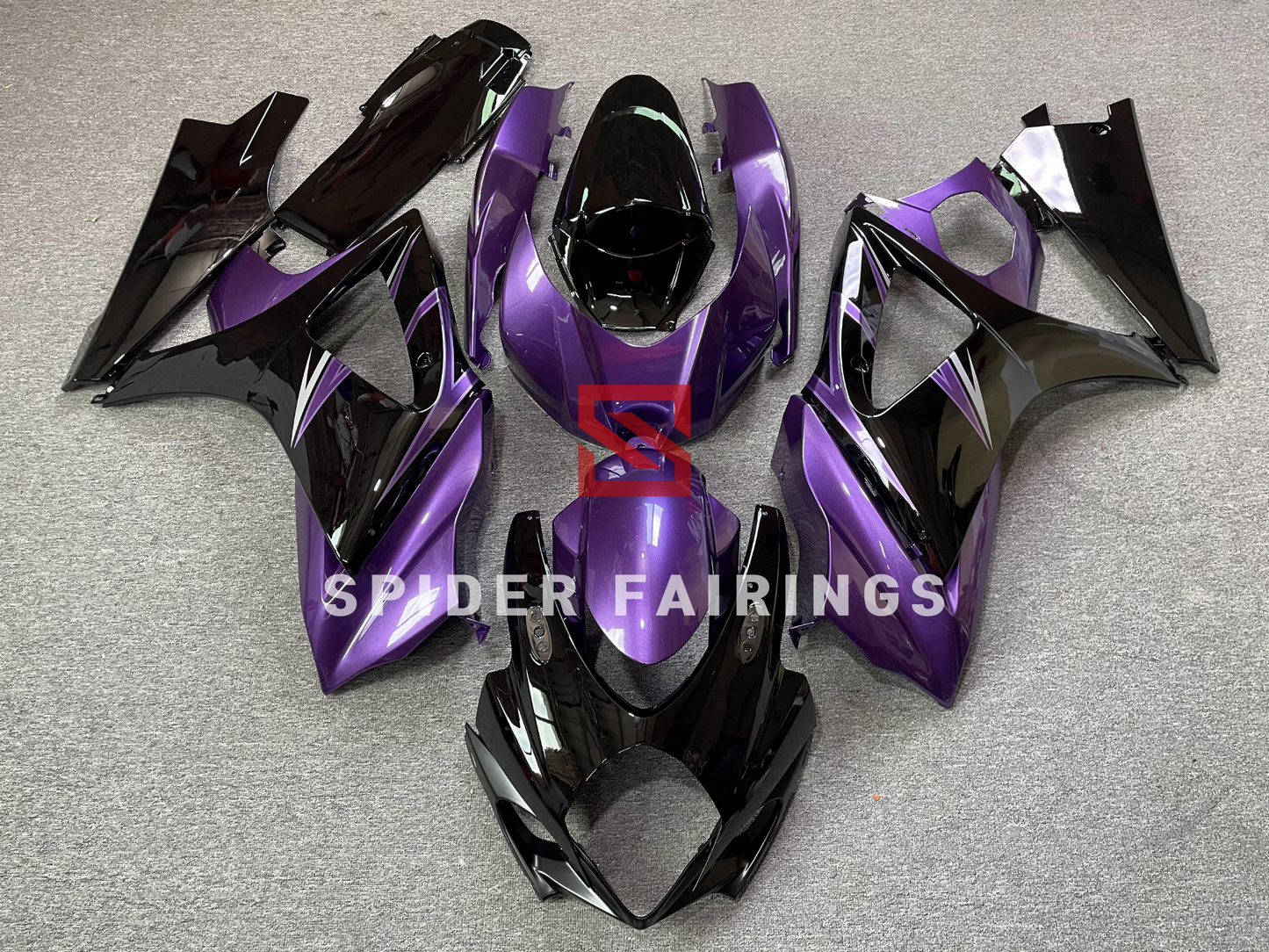 Gloss Purple and Black-Suzuki GSXR1000 2007-2008