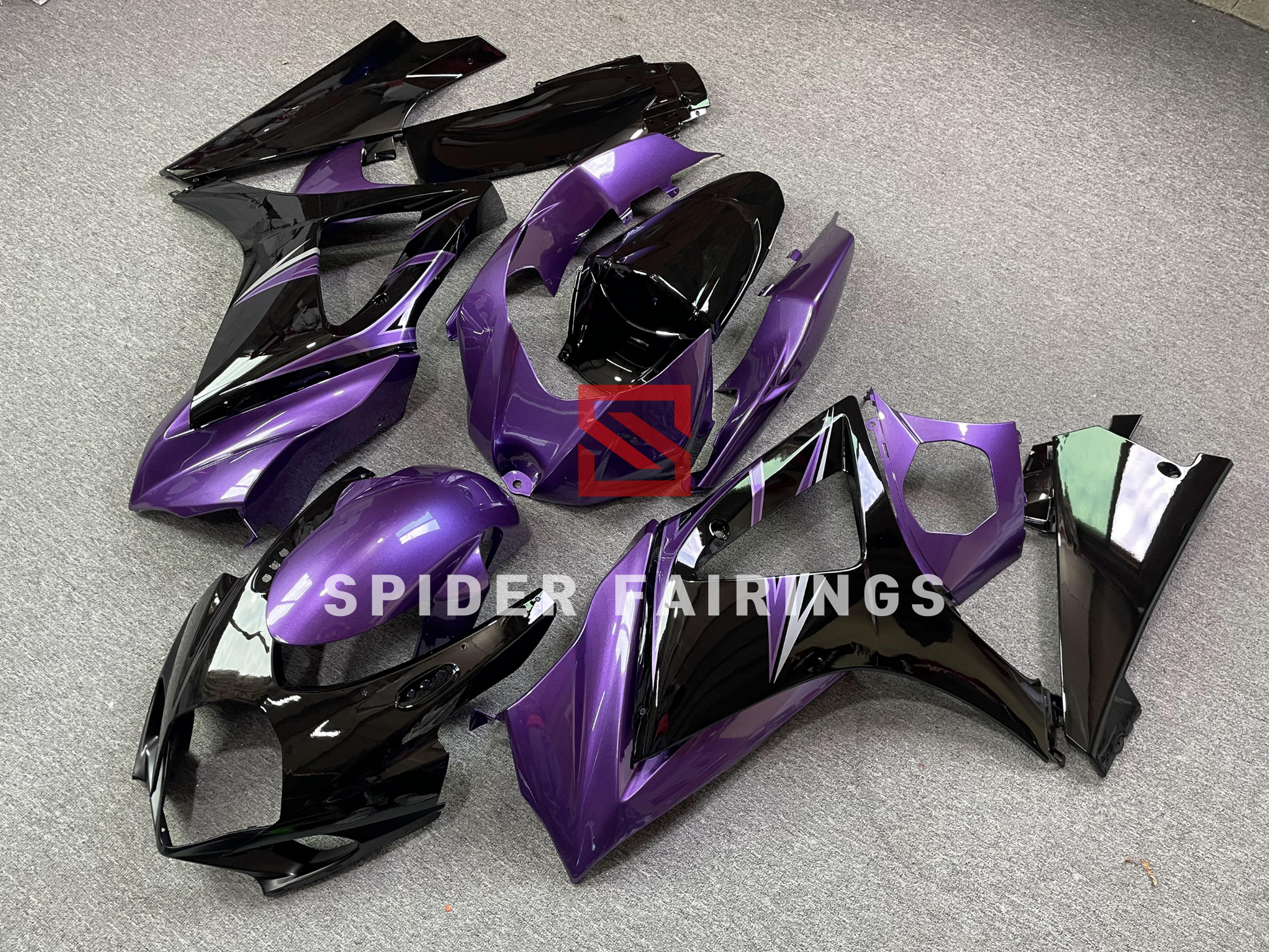 Gloss Purple and Black-Suzuki GSXR1000 2007-2008