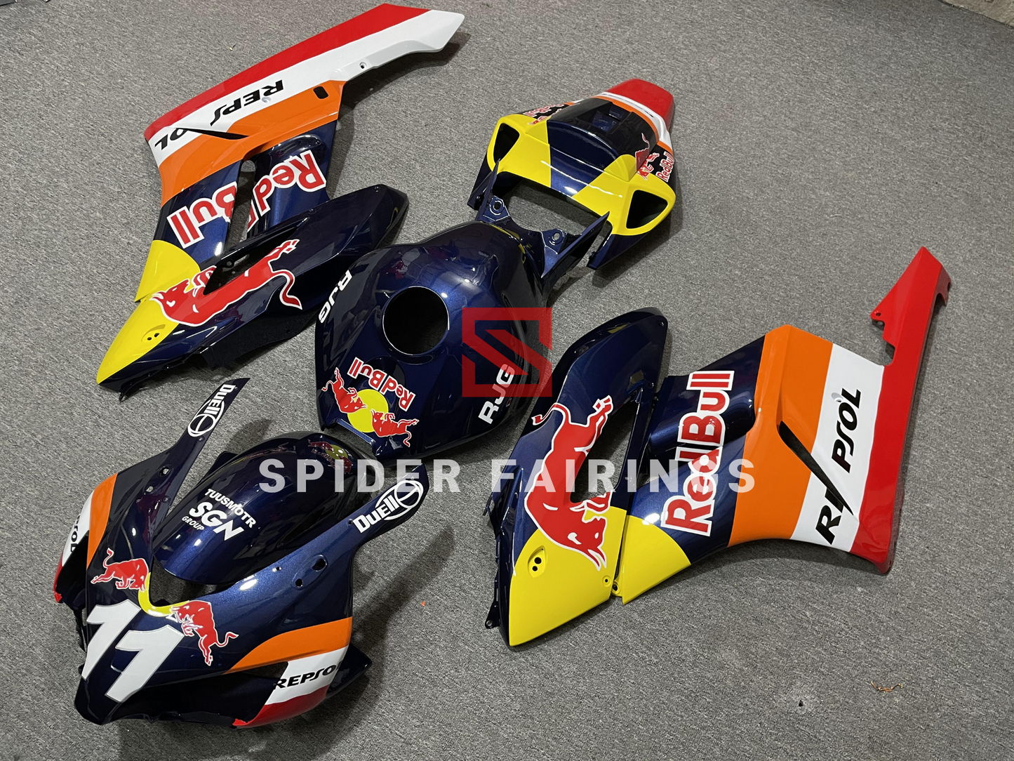 Custom Red Bull "11"-Honda CBR1000RR 2004-2005