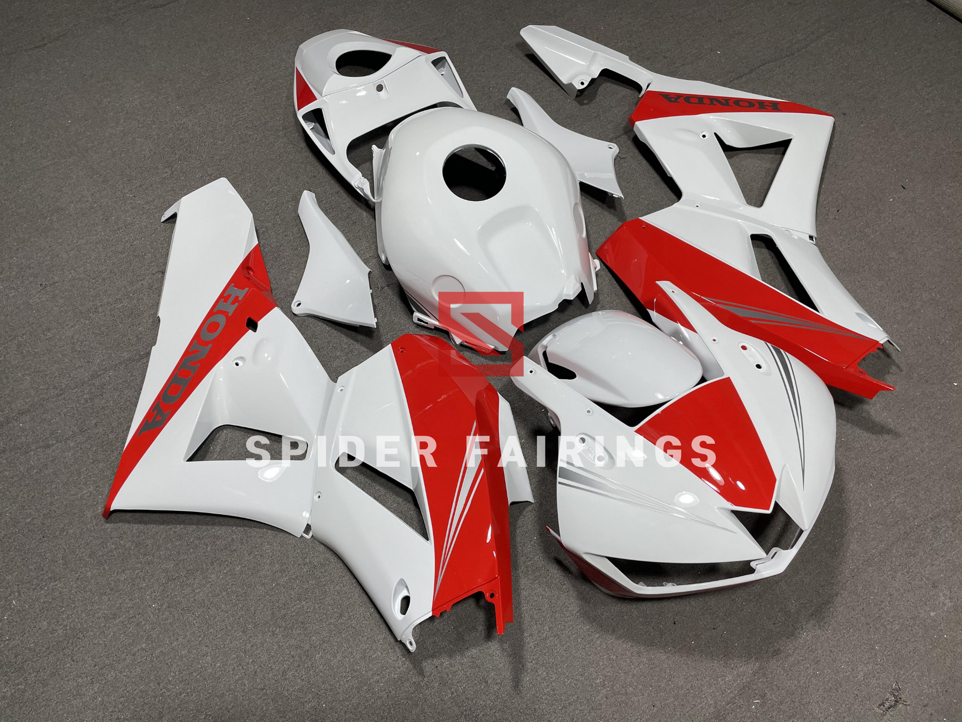 Gloss White&Red-Honda CBR600RR 2013-2019