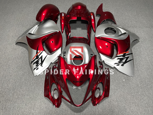 Gloss Red and Silver Suzuki GSXR1300 2008-2018