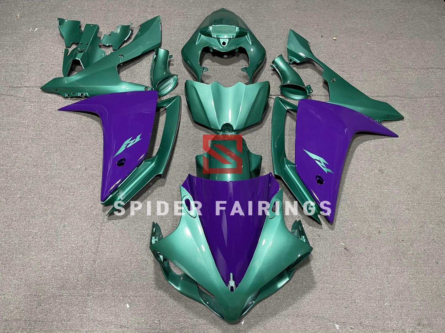 Gloss Green and Purple-Yamaha YZF R1 2007-2008