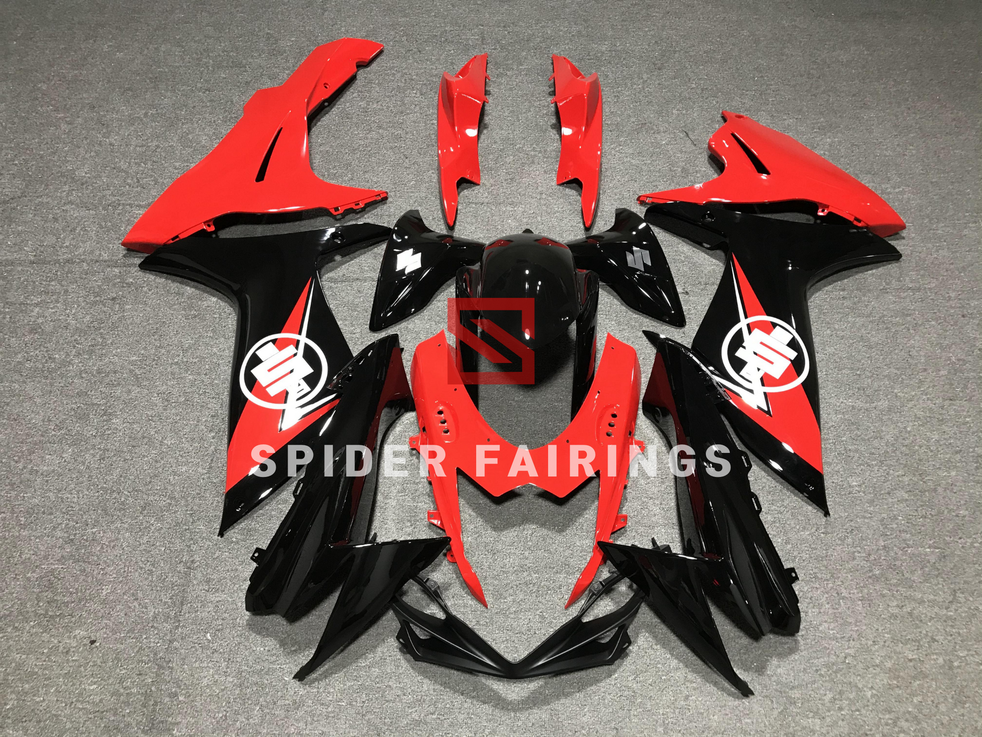 Red and Black-For Suzuki GSXR600-750 2011-2019