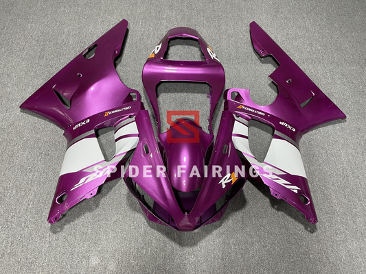 Gloss Purple and White-Yamaha YZF R1 2000-2001