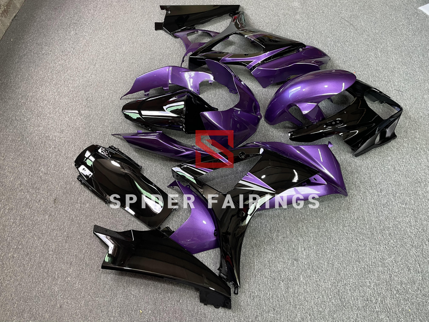 Gloss Purple and Black-Suzuki GSXR1000 2007-2008