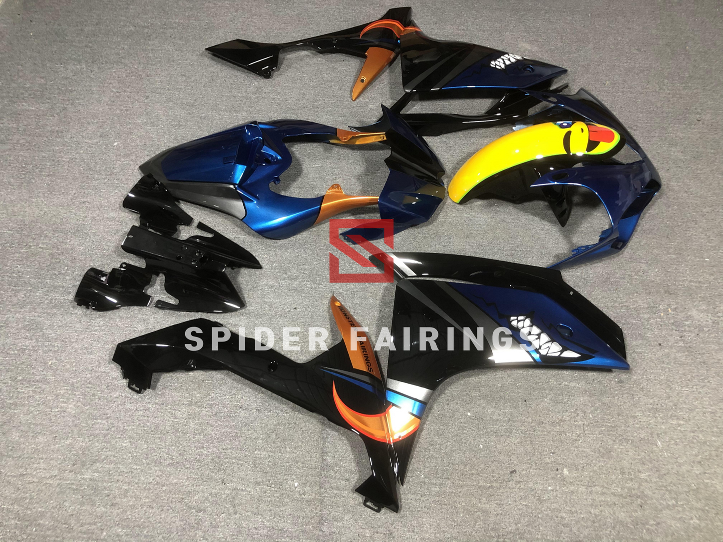  Shark for Blue and Black-Yamaha YZF R1 2007-2008