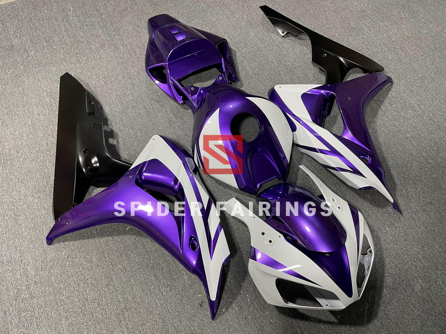 Gloss Purple and White-Honda CBR1000RR 2006-2007