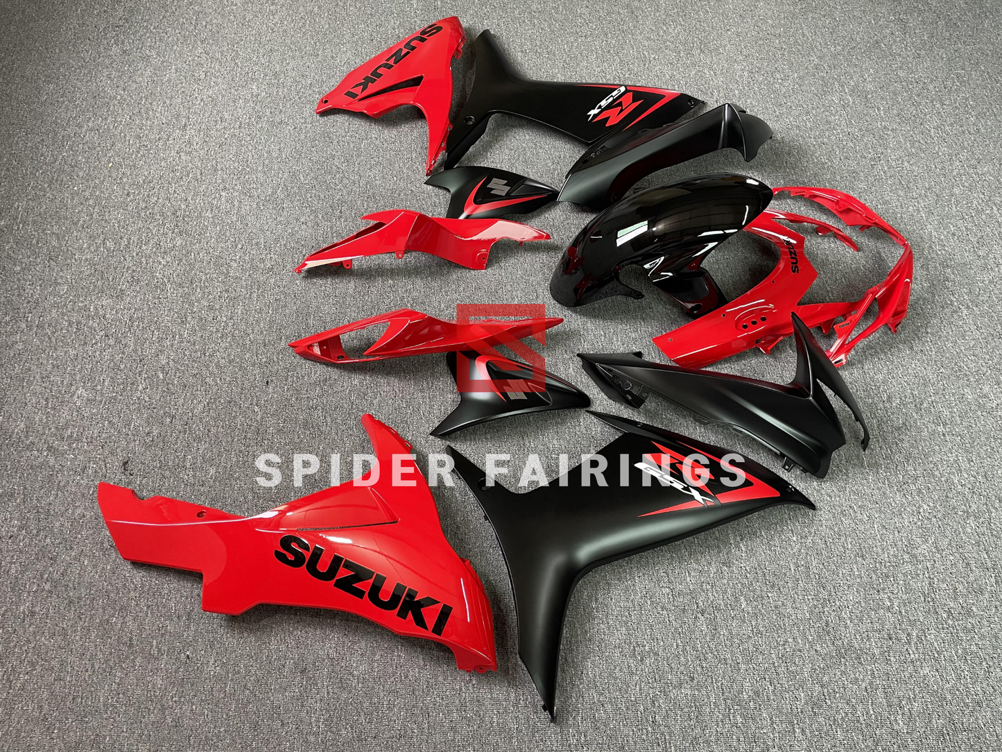 Matte Black and Red-Suzuki GSXR600-750 2011-2019