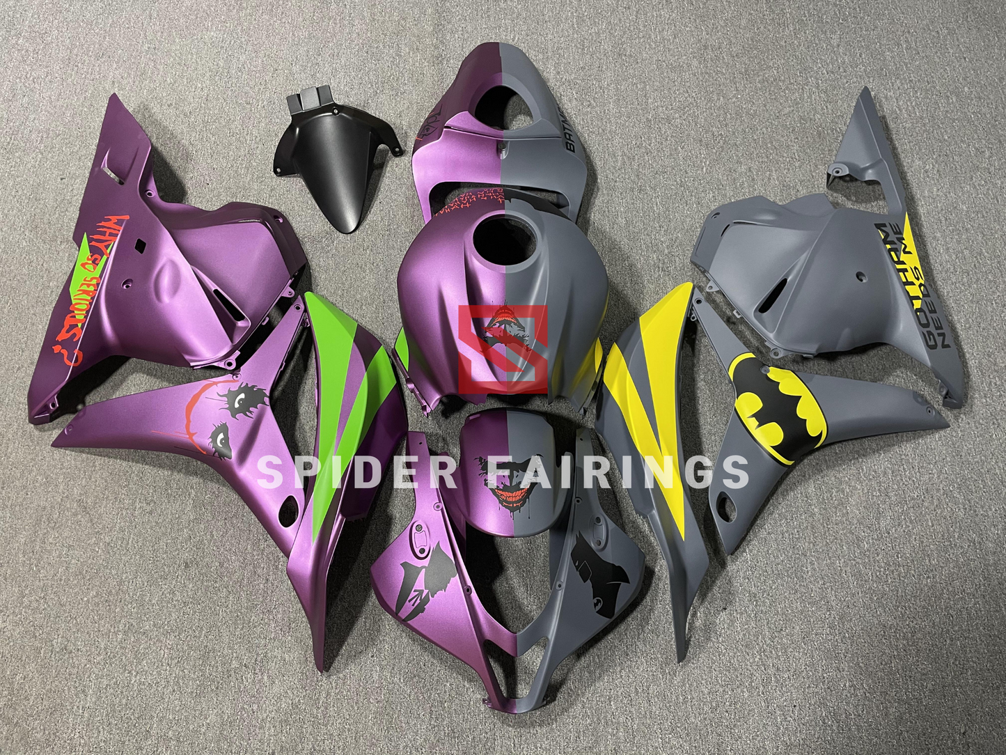 Matte Batman and Joker-Honda CBR600RR 2009-2012