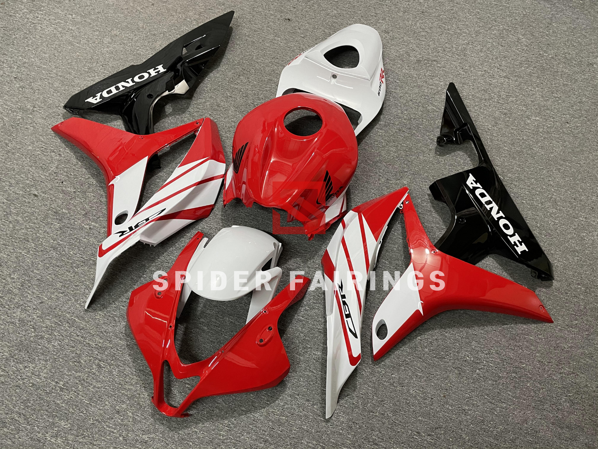 Gloss Red&Black&White-Honda CBR600RR 2007-2008