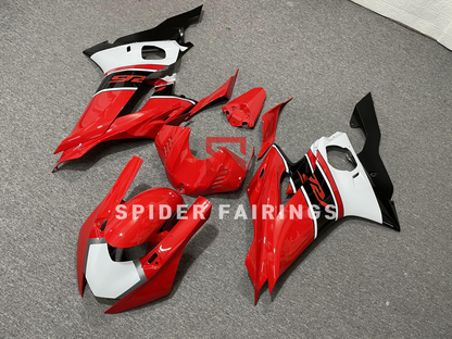 Gloss Red and White-Yamaha YZF R6 2017-2022