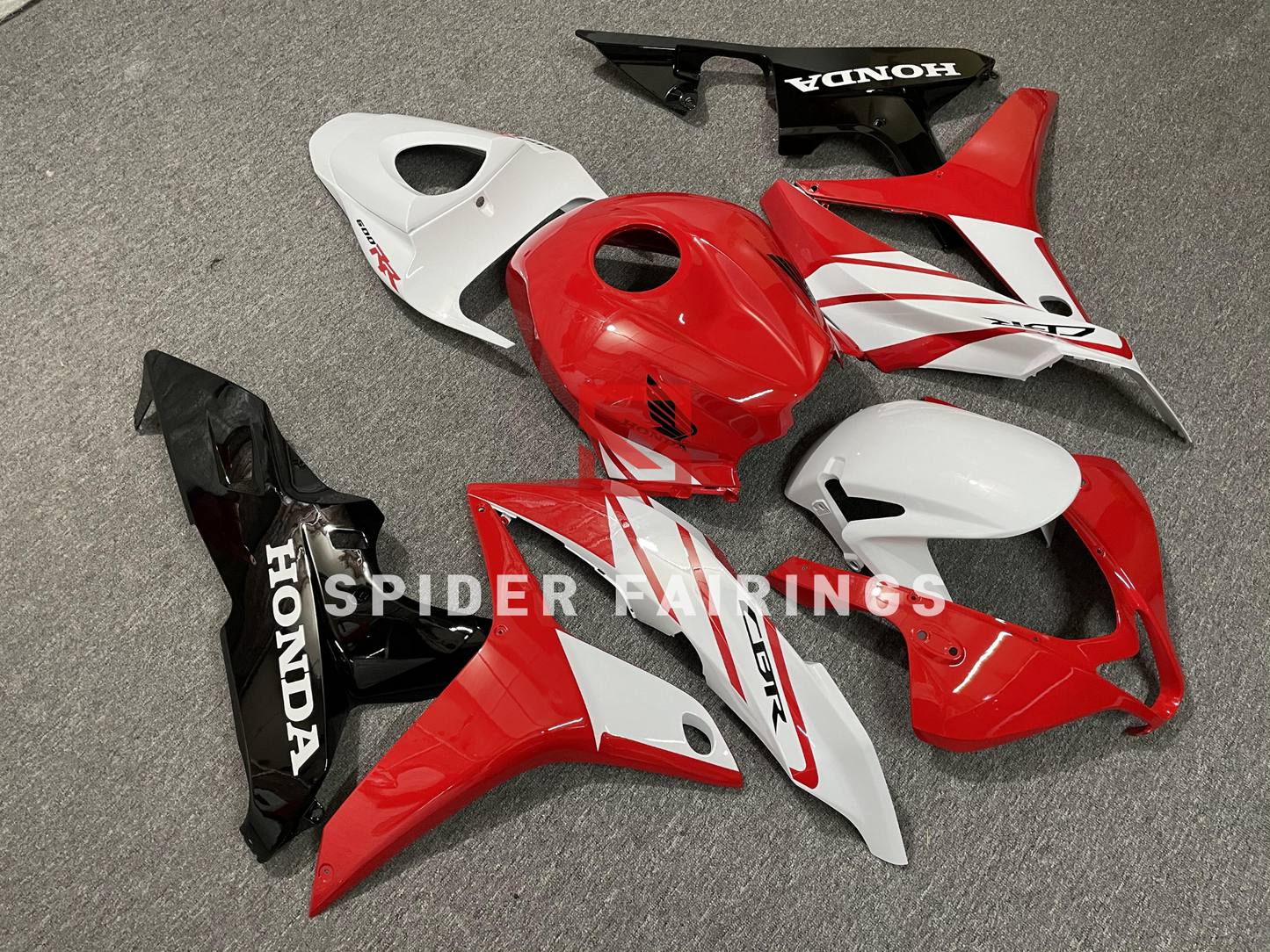 Gloss Red&Black&White-Honda CBR600RR 2007-2008