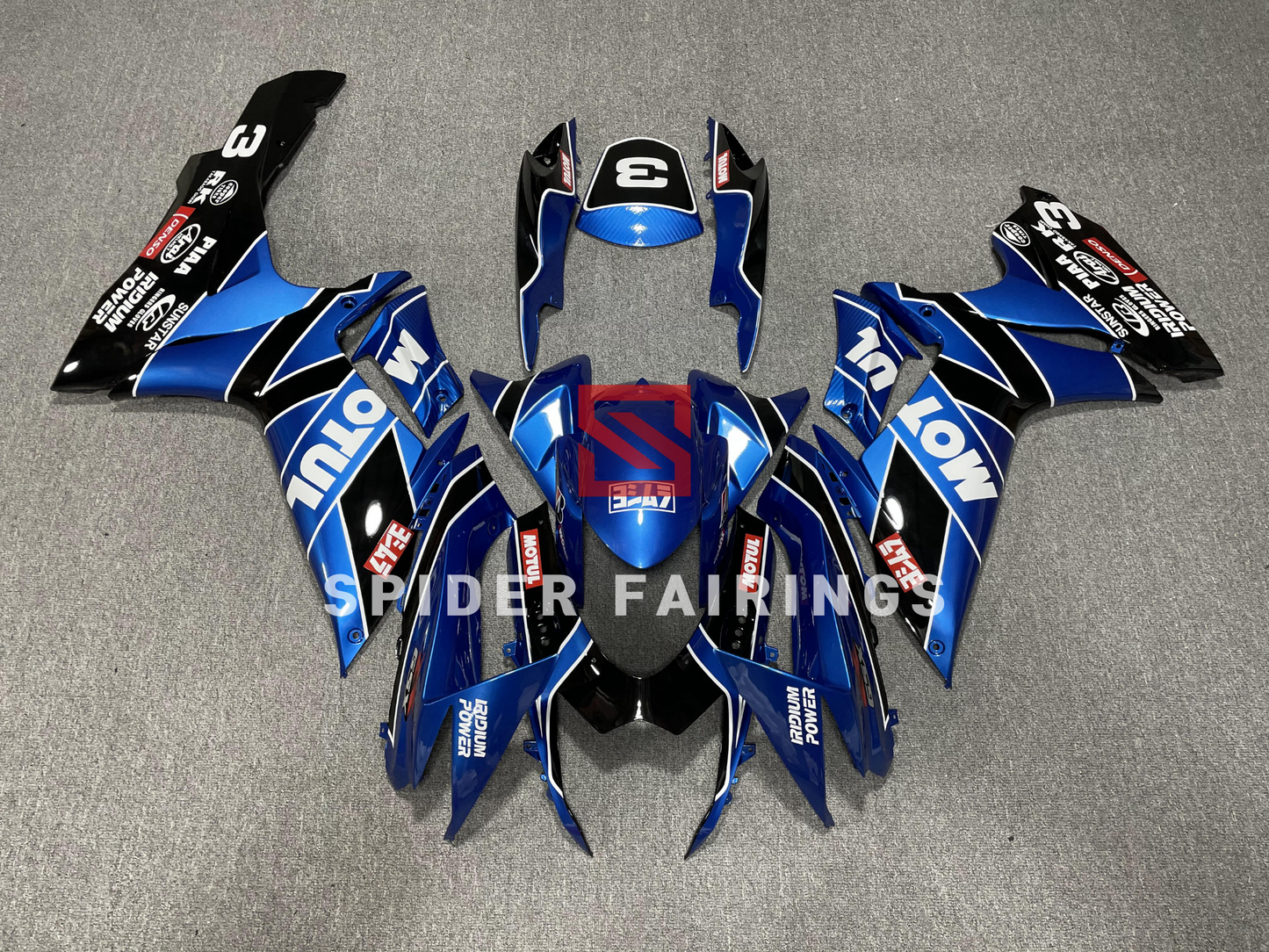 Blue Motul Suzuki GSXR600-750 2011-2019