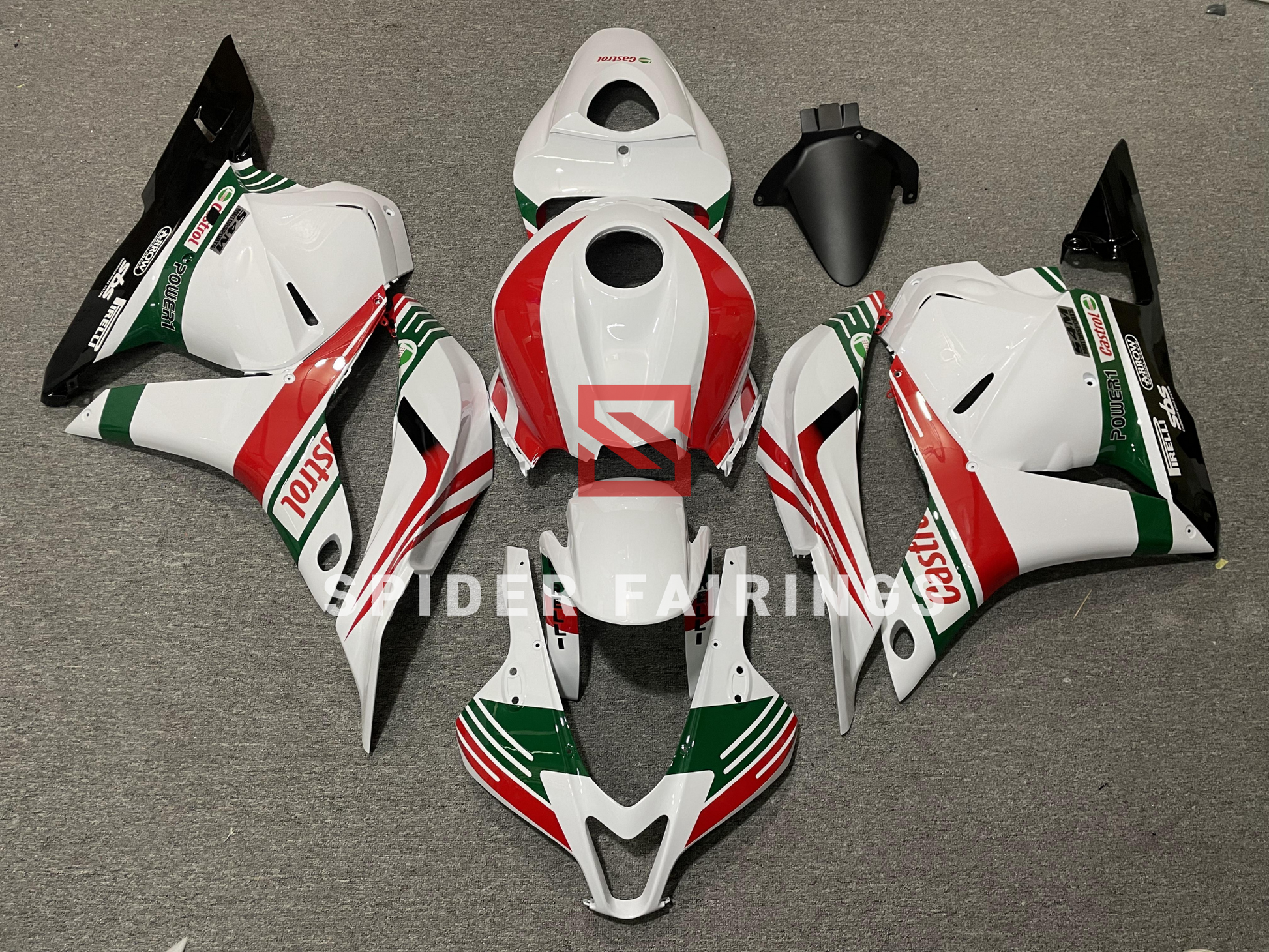 White Castrol-Honda CBR600RR 2009-2012