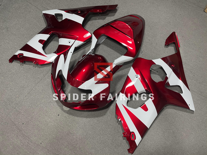 Gloss Red and White-Suzuki GSXR1000 2000-2002