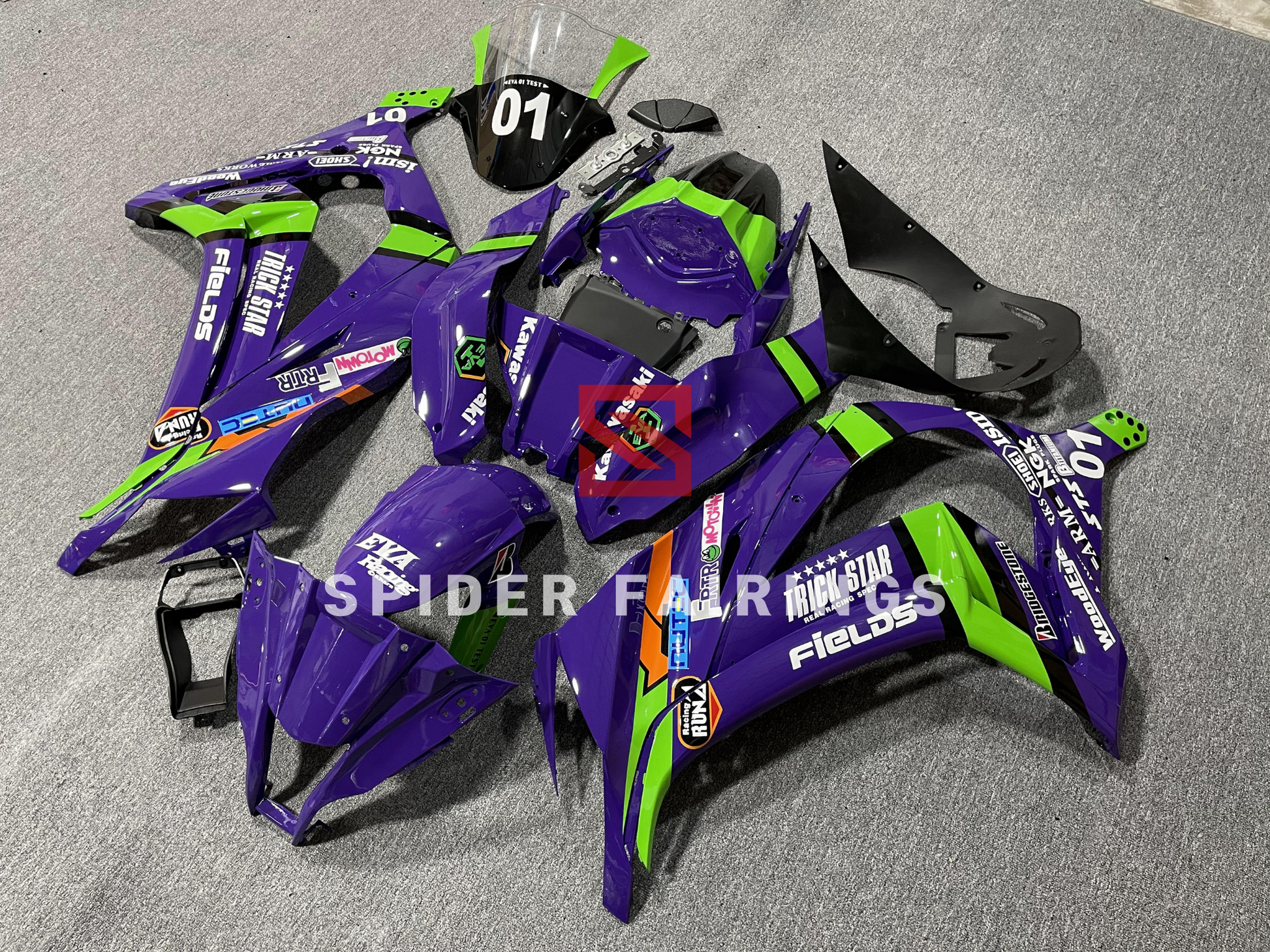 Fairings EVA for Purple-Kawasaki ZX-10R 2011-2015