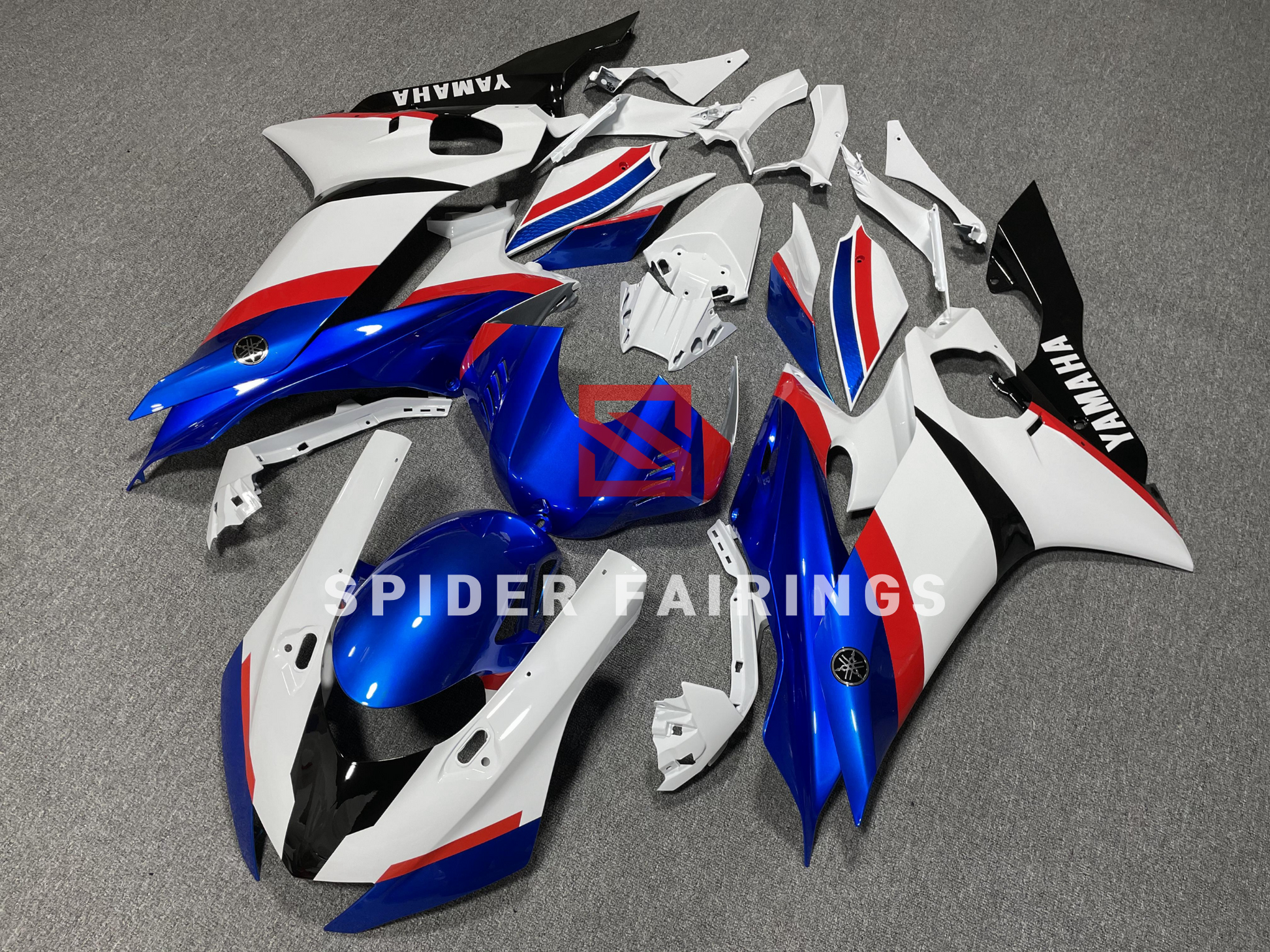 Blue,White and Black-Yamaha YZF R6 2017-2022