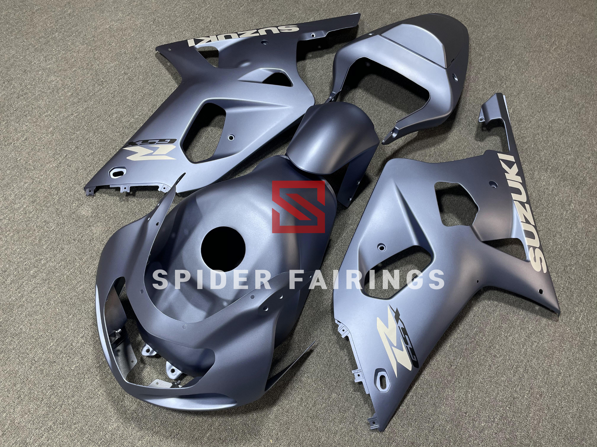 Matte Dark GrayBlue-Suzuki GSXR600-750 2001-2003