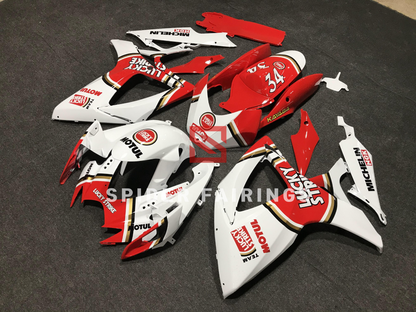 White and Red Lucky Strike-Suzuki GSXR600-750 2006-2007