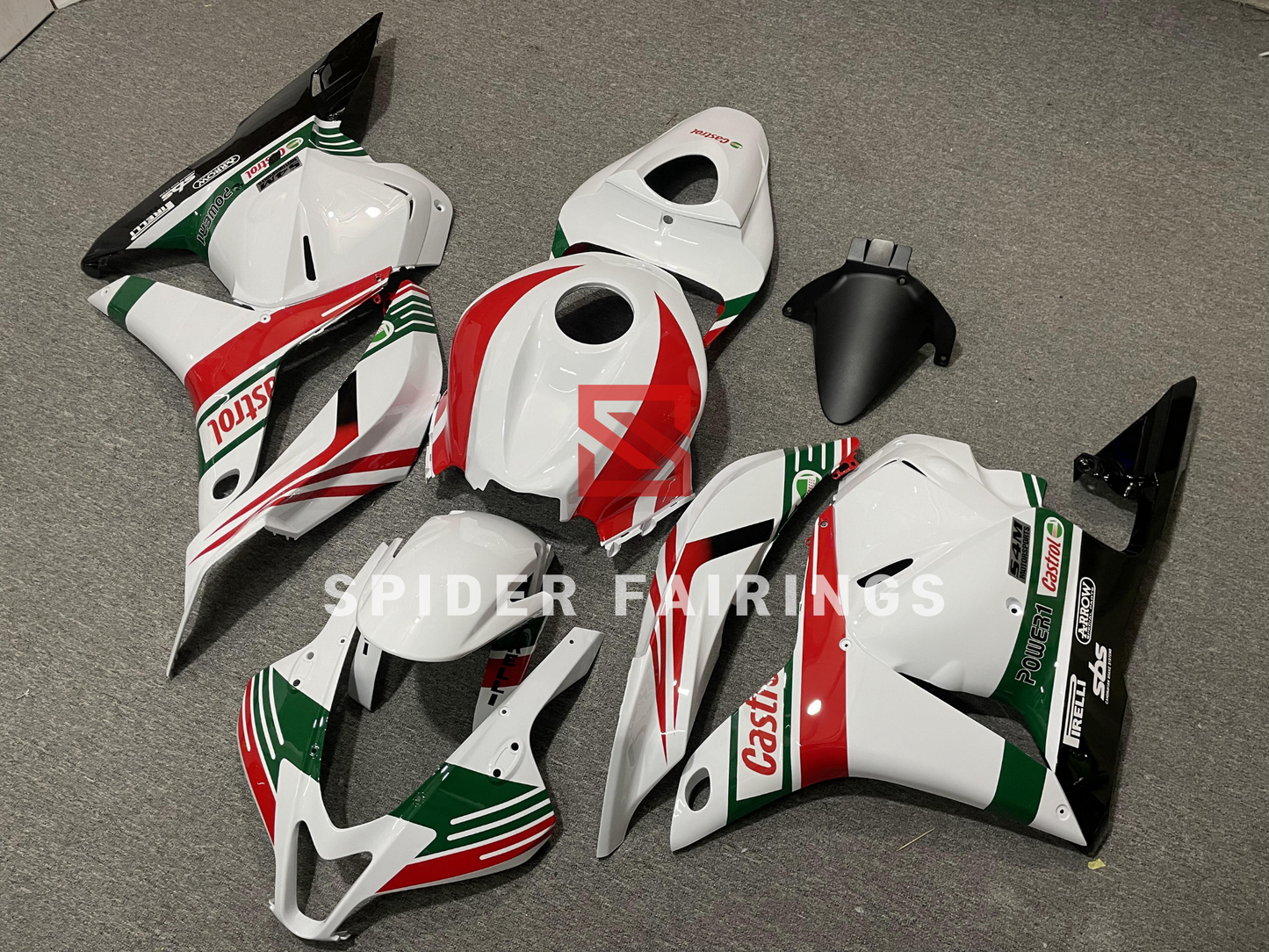 White Castrol-Honda CBR600RR 2009-2012