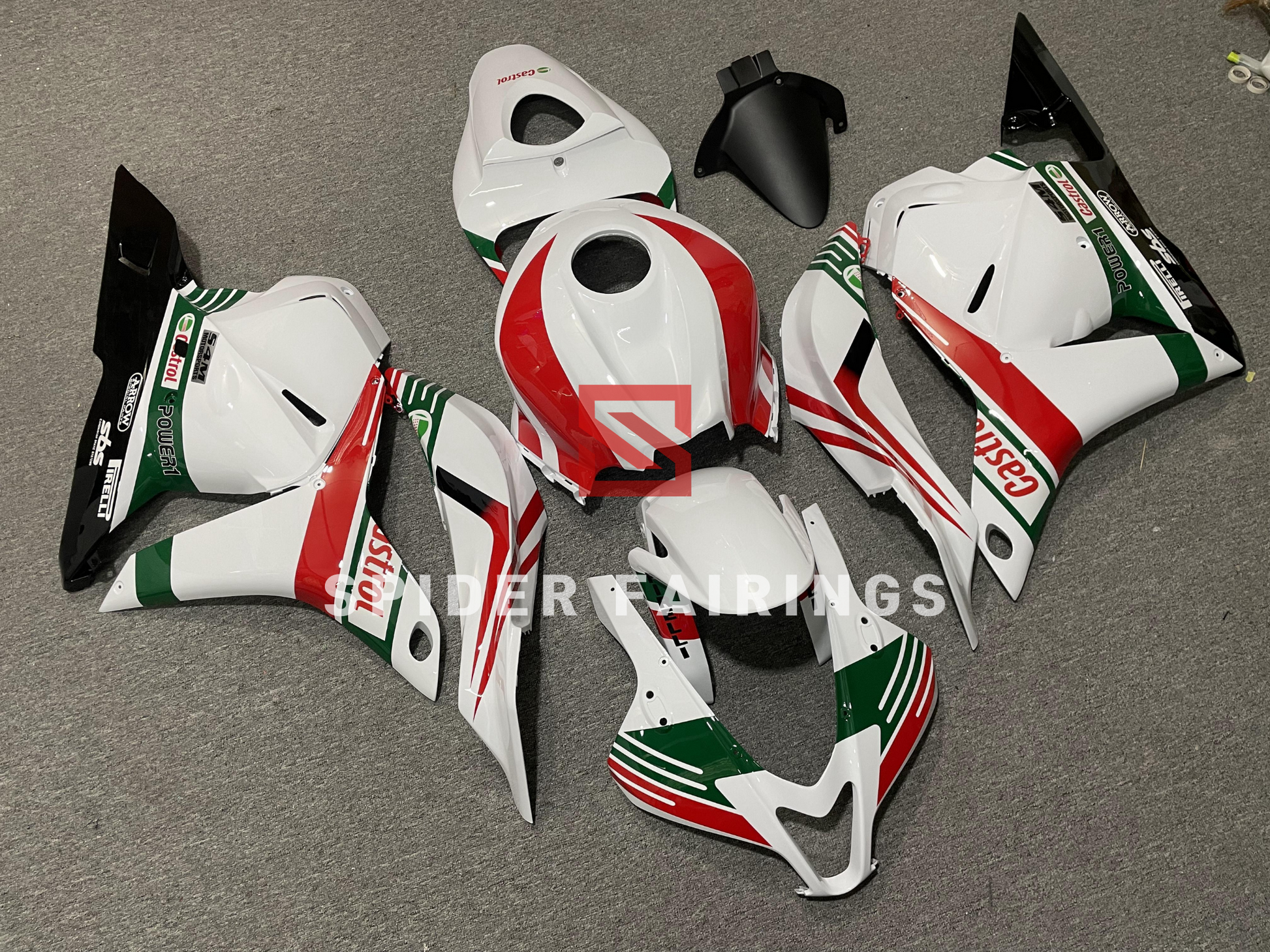 White Castrol-Honda CBR600RR 2009-2012