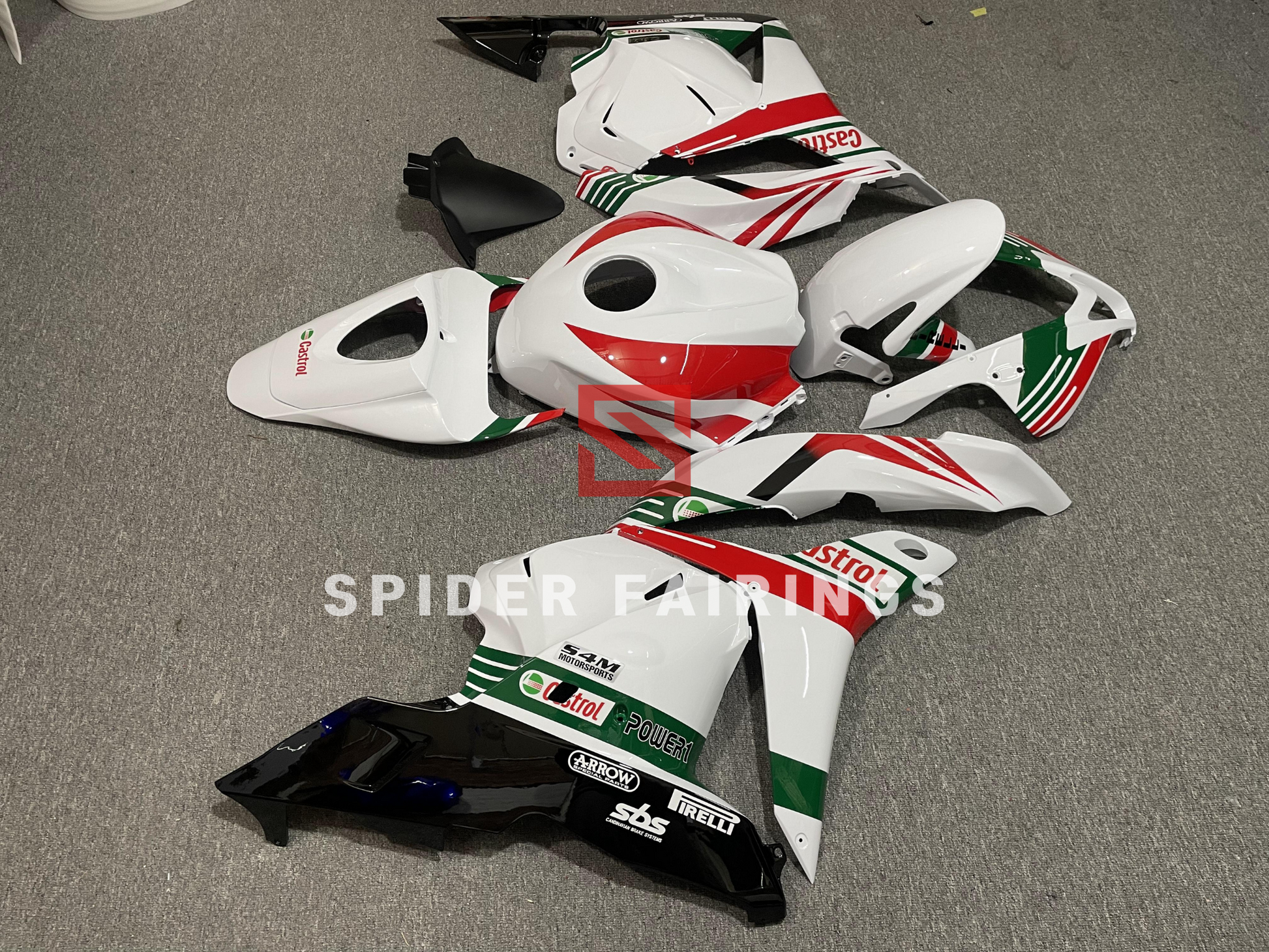 White Castrol-Honda CBR600RR 2009-2012