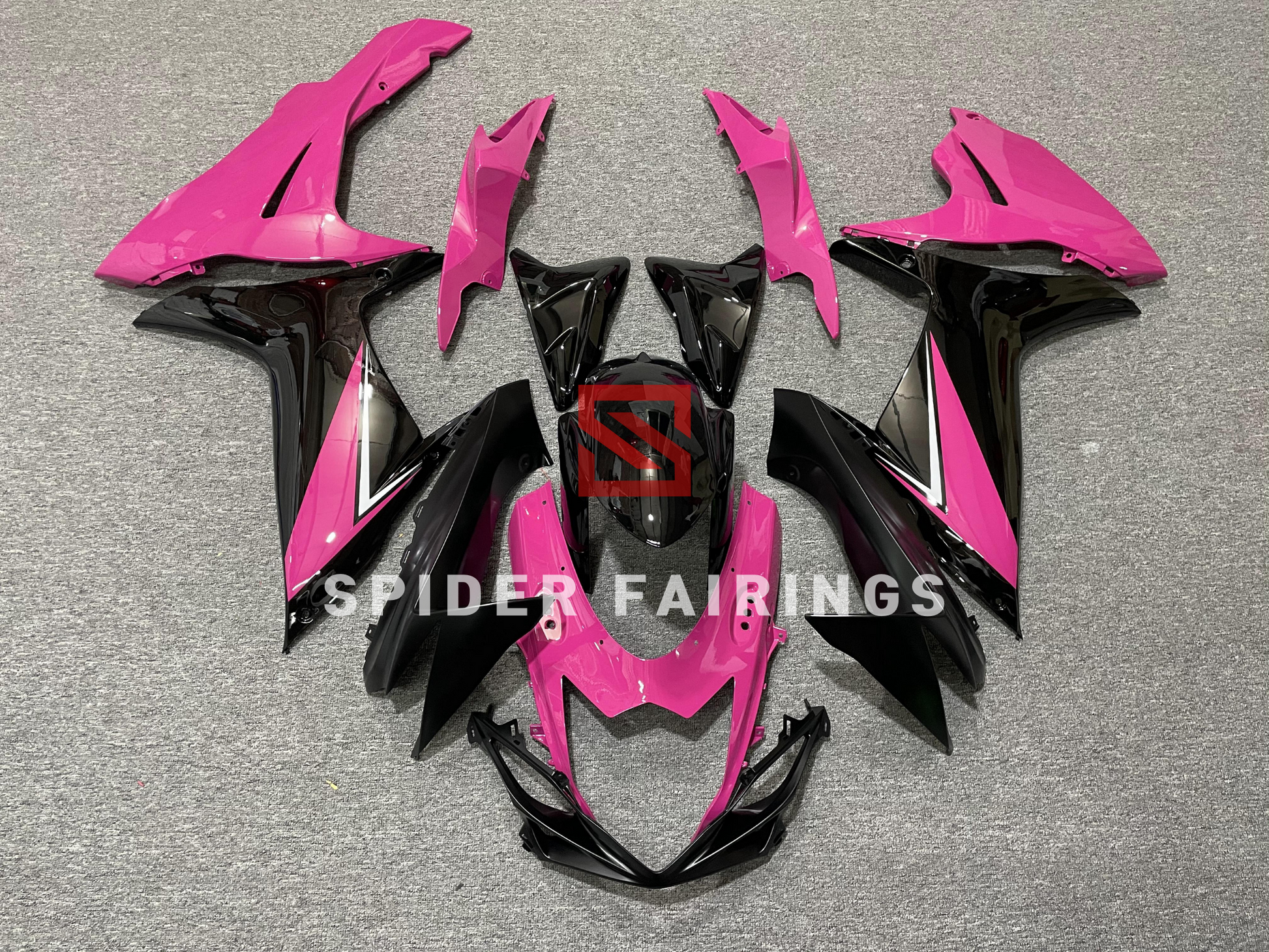 Gloss Pink and Black-Suzuki GSXR600-750 2011-2019