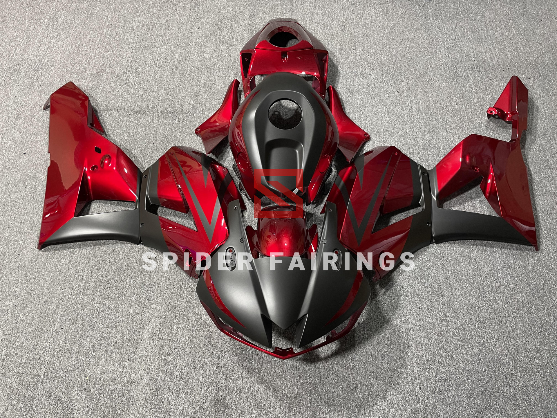 Dark Red and Black-Honda CBR600RR 2013-2023 – SpiderFairings