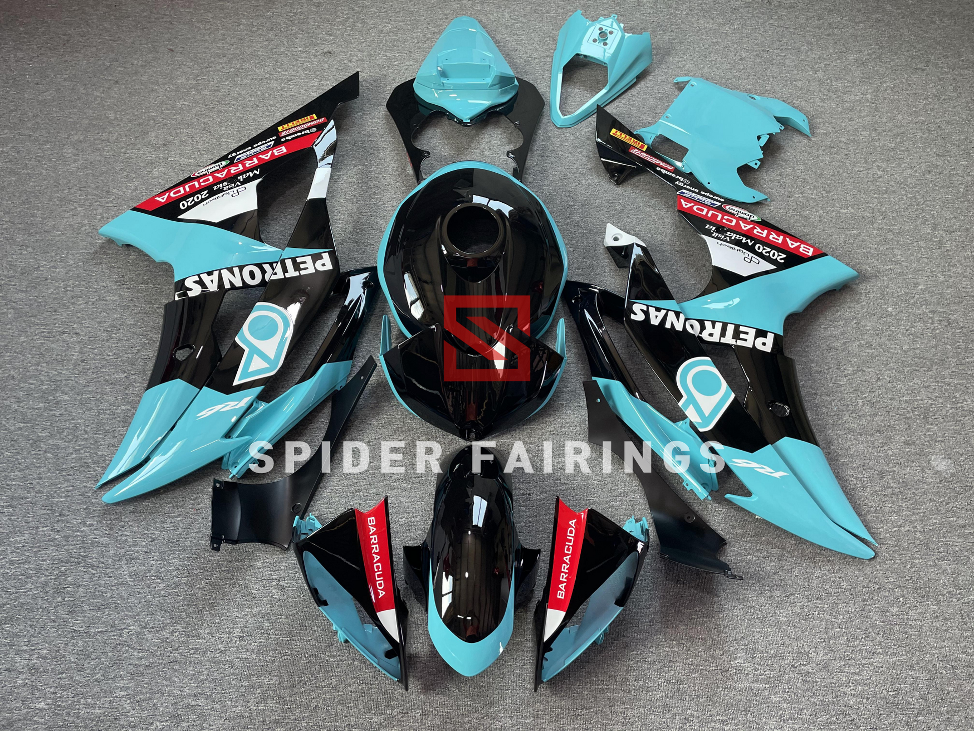 Petronas for Cyan and Black-Yamaha YZF R6 2008-2016