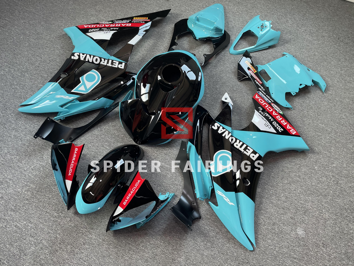 Petronas for Cyan and Black-Yamaha YZF R6 2008-2016