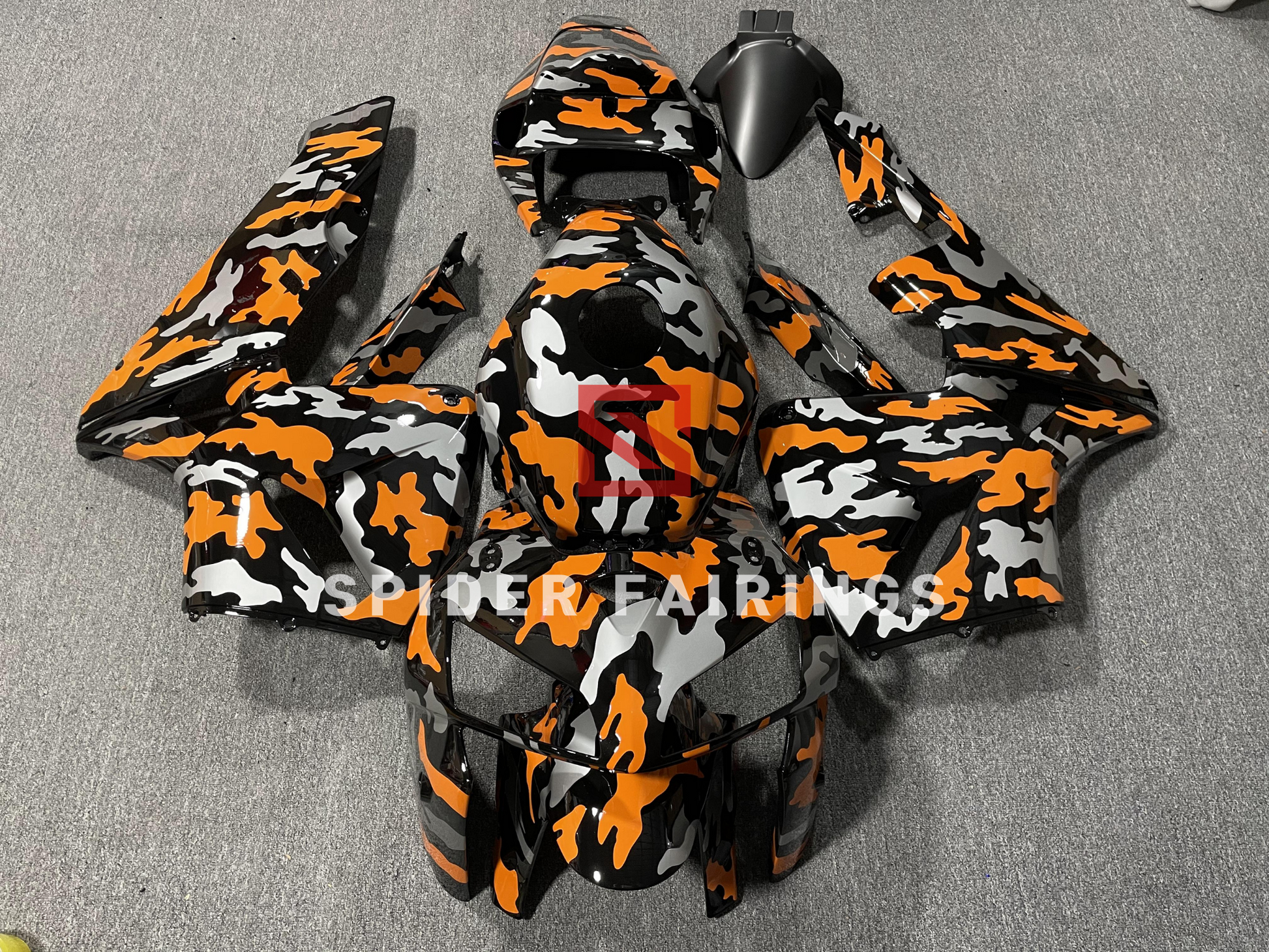  Orange and Silver Camouflage-Honda CBR600RR 2005-2006