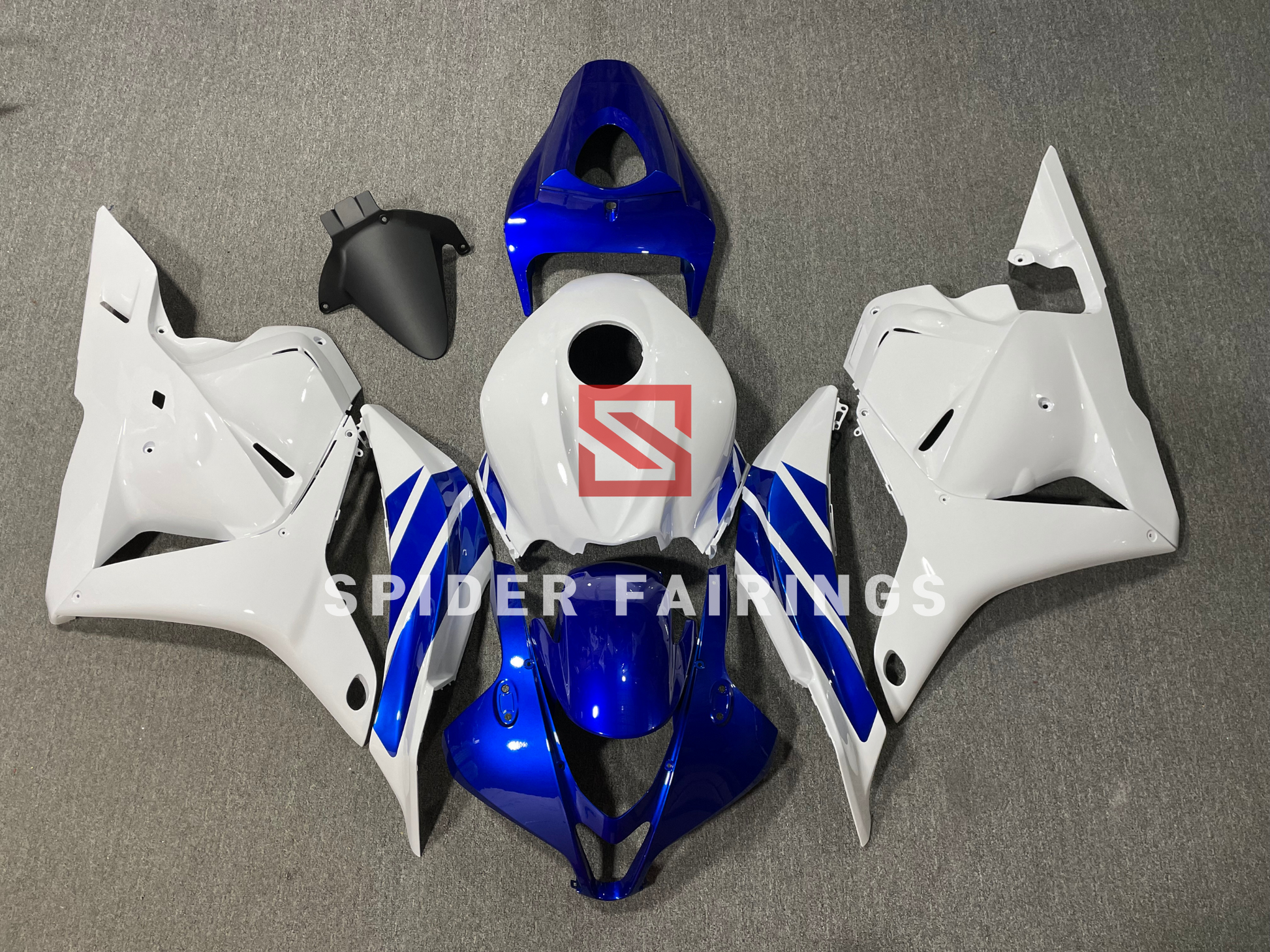 Gloss White&Blue-Honda CBR600RR 2009-2012