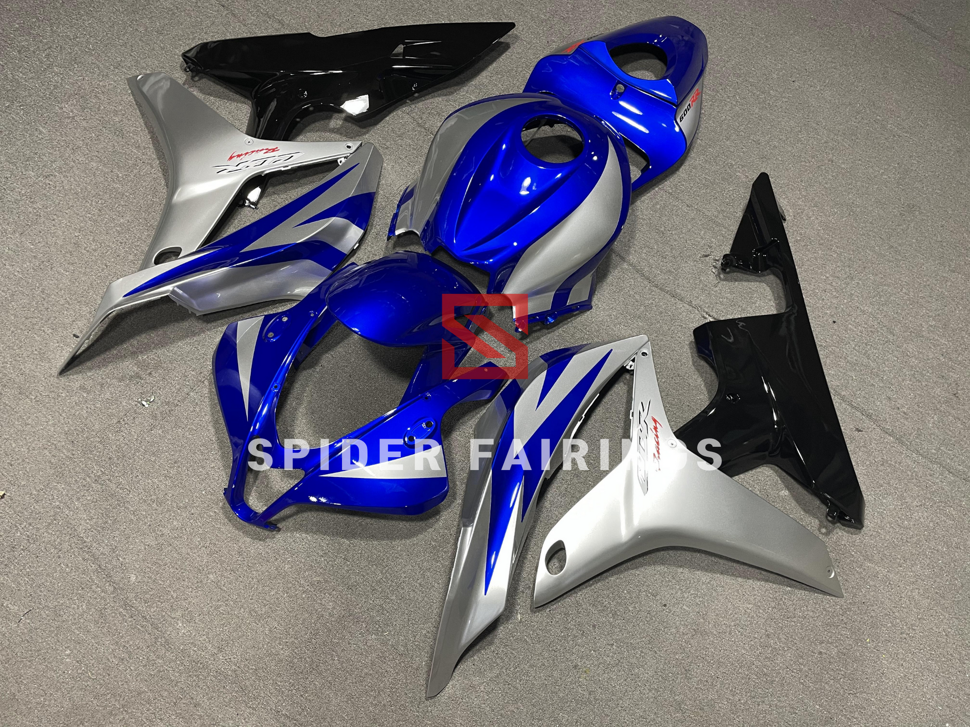 Gloss Blue&Sliver&Black-Honda CBR600RR 2007-2008