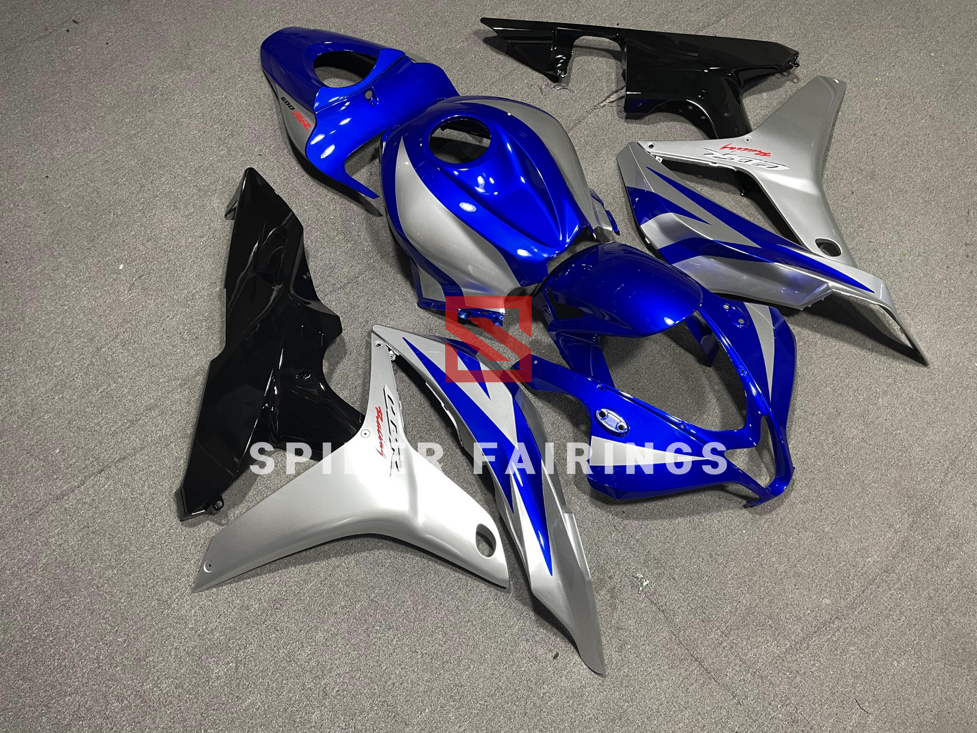 Gloss Blue&Sliver&Black-Honda CBR600RR 2007-2008