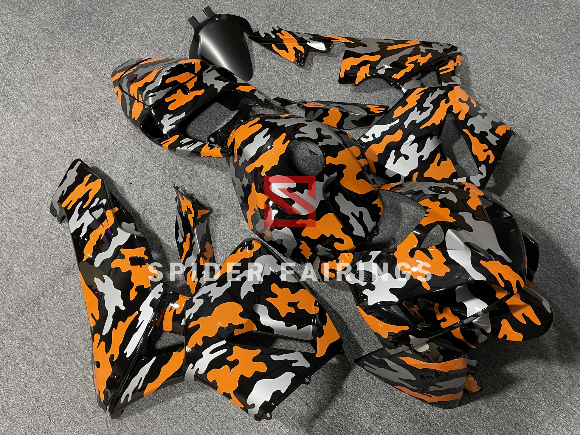  Orange and Silver camouflage-Honda CBR600RR 2005-2006