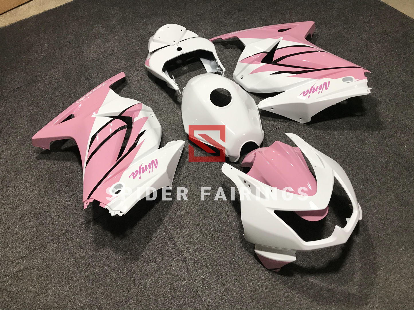 Gloss Pink&White-Kawasaki EX250 2008-2012