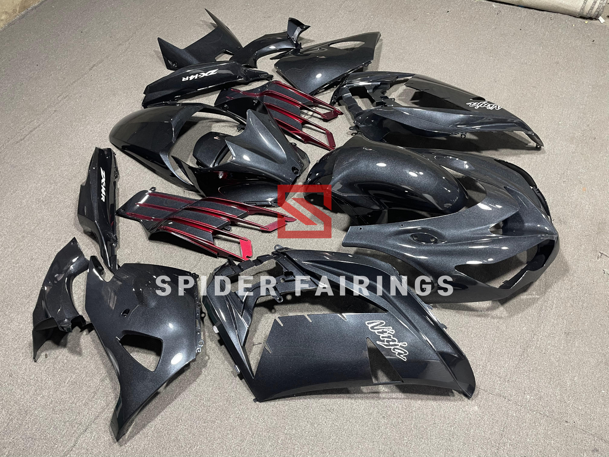 Pearl Dark Gray-Kawasaki ZX-14R 2012-2018