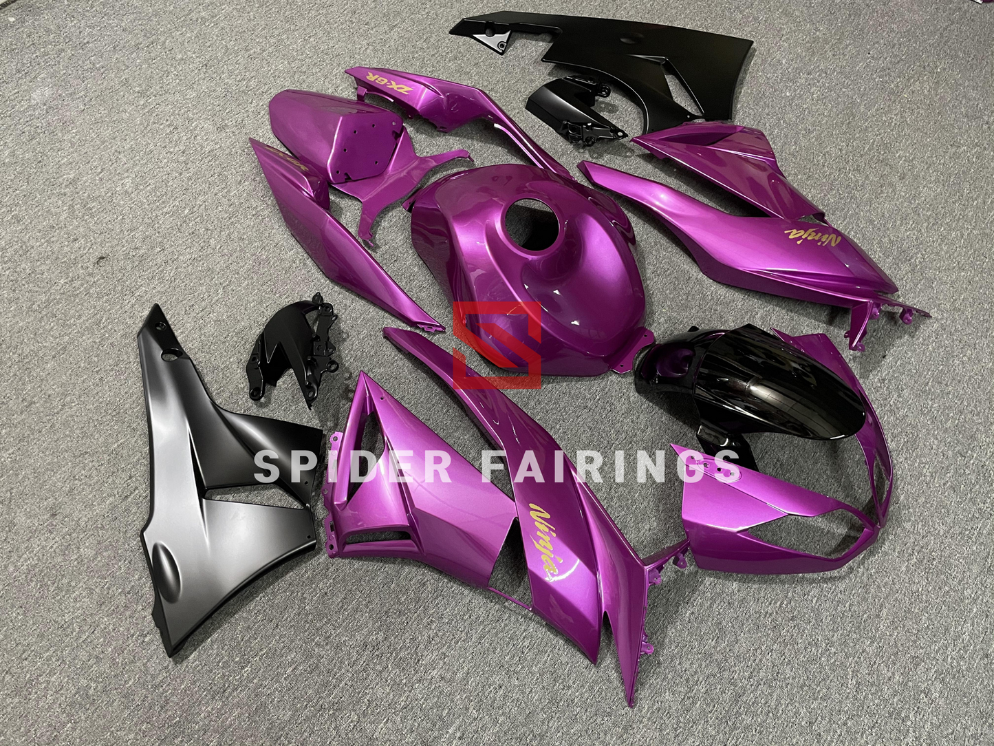 Rose Purple and Black-Kawasaki ZX-6R 2009-2012