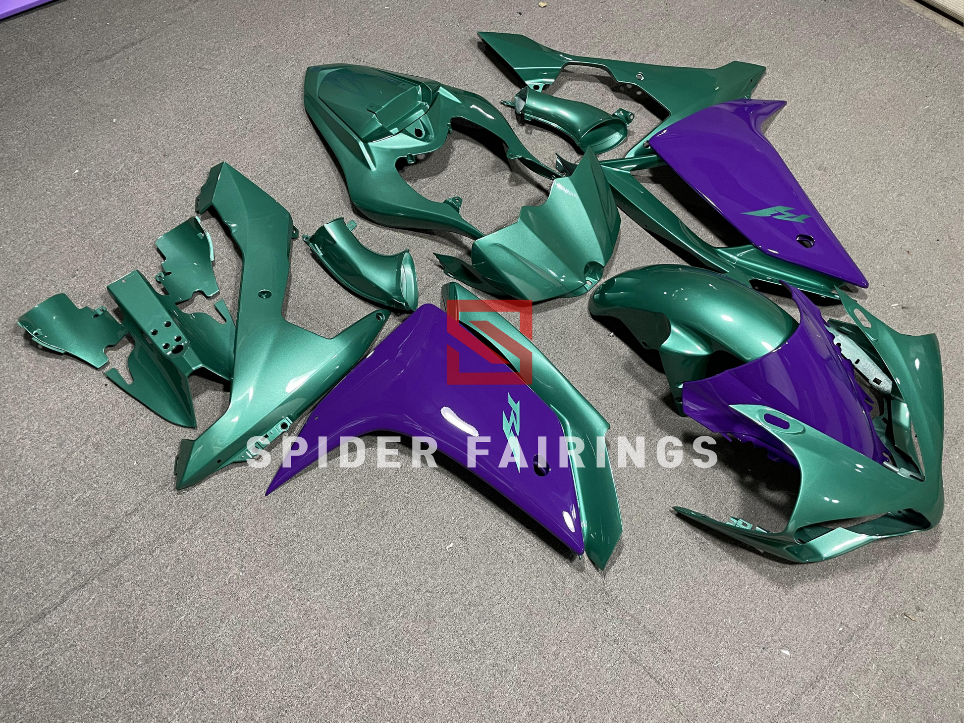 Gloss Green and Purple-Yamaha YZF R1 2007-2008