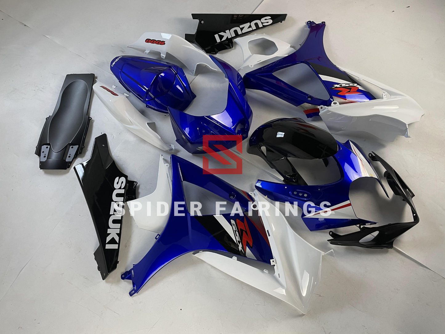 Blue,White and Black-Suzuki GSXR1000 2007-2008