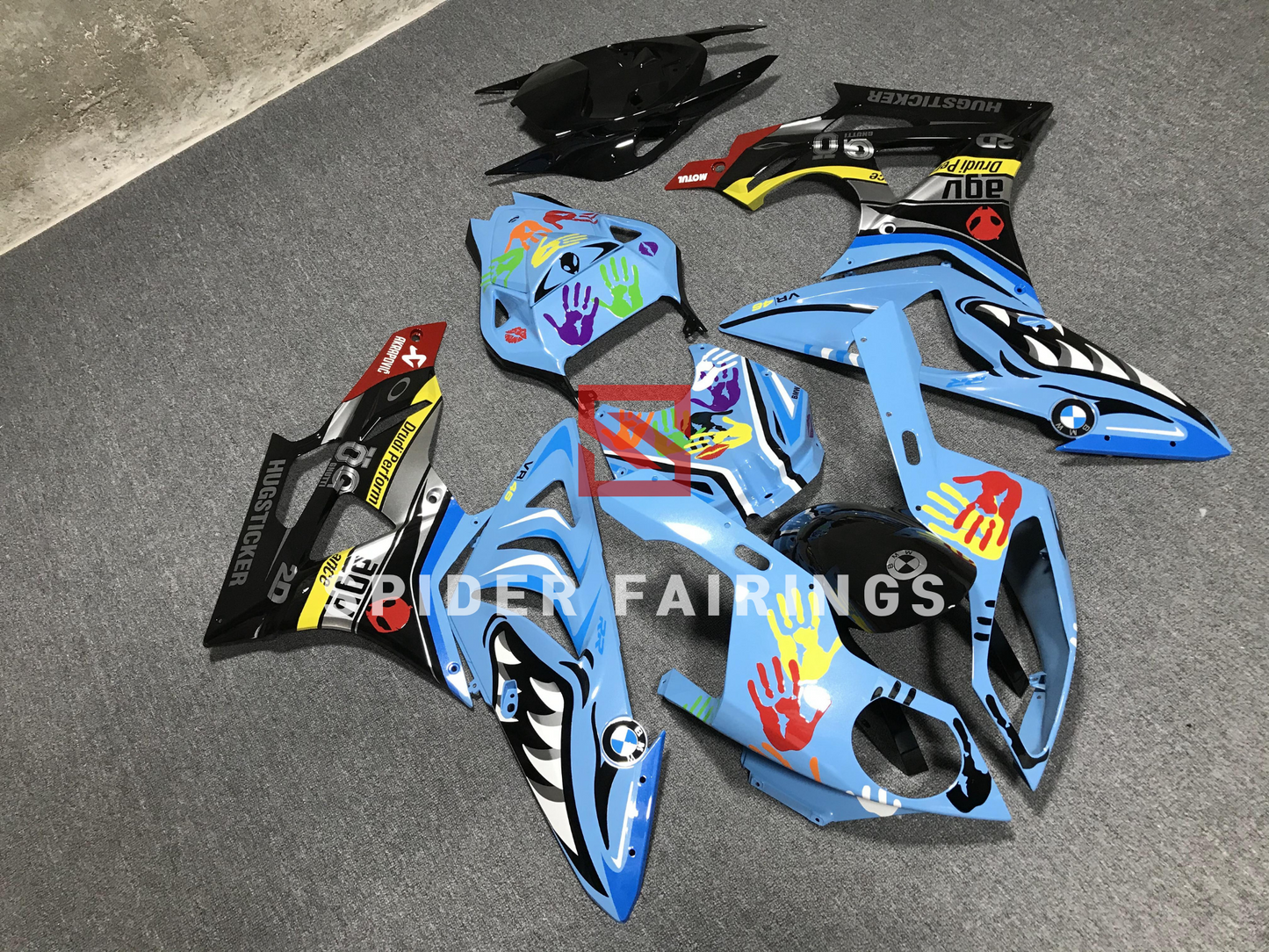 Black and SkyBlue Shark-BMW S1000RR 2009-2014