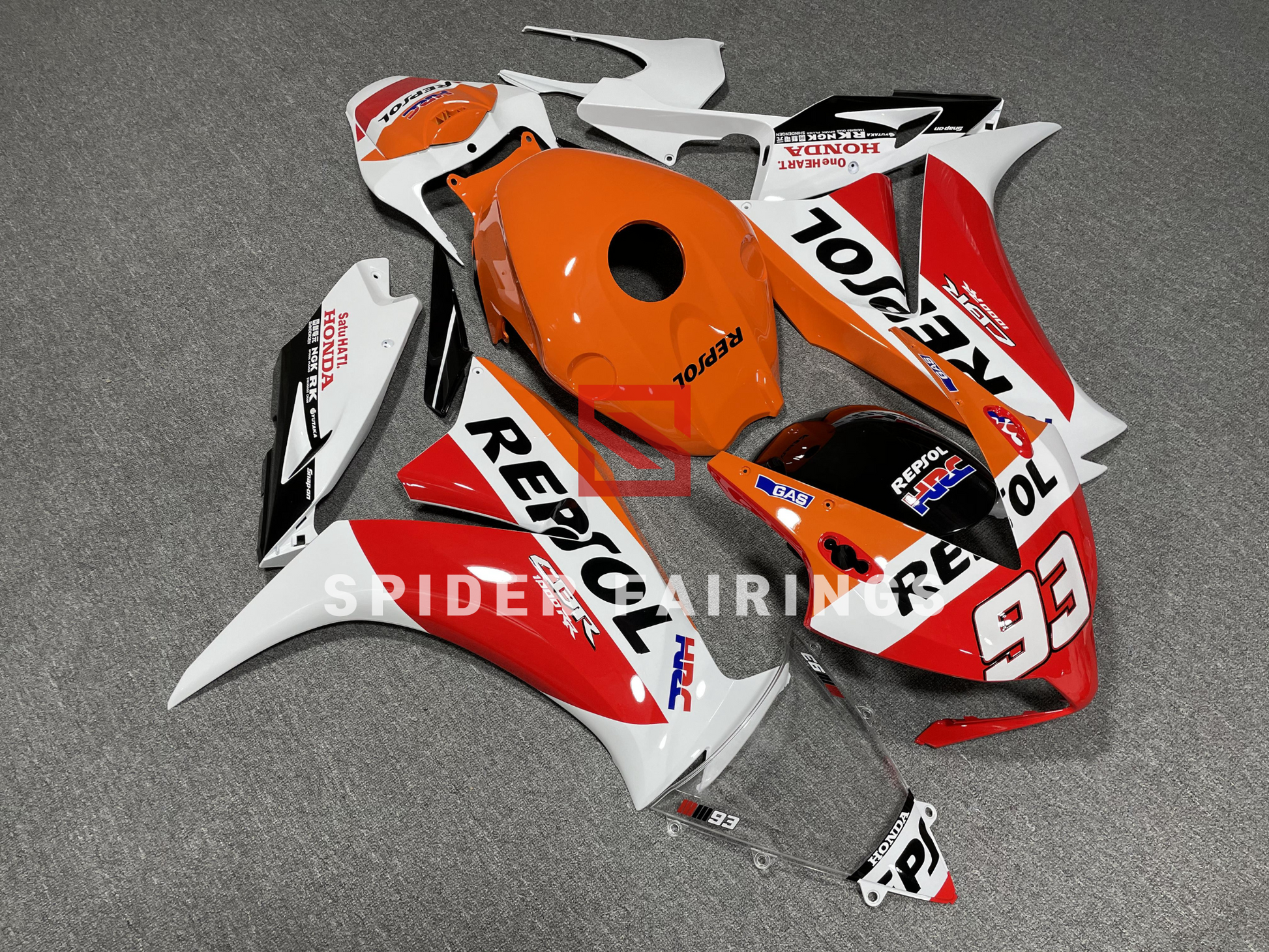 Orange and White Repsol "93"-Honda CBR1000RR 12-16