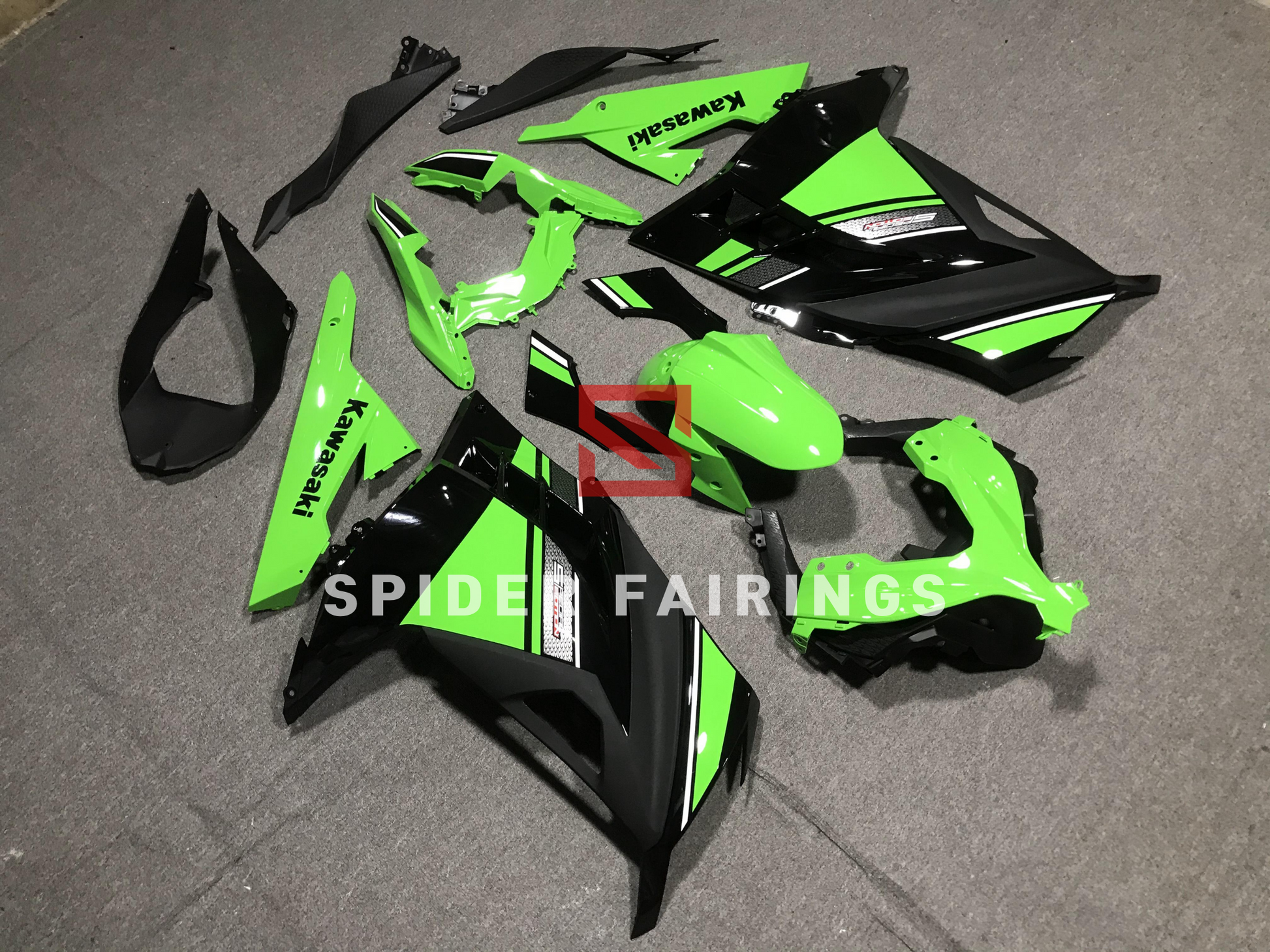 Gloss Green&Black-Kawasaki Ninja300 2013-2019